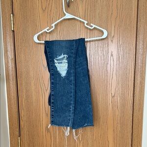 Express Women's Skinny Jeans - Dark Blue